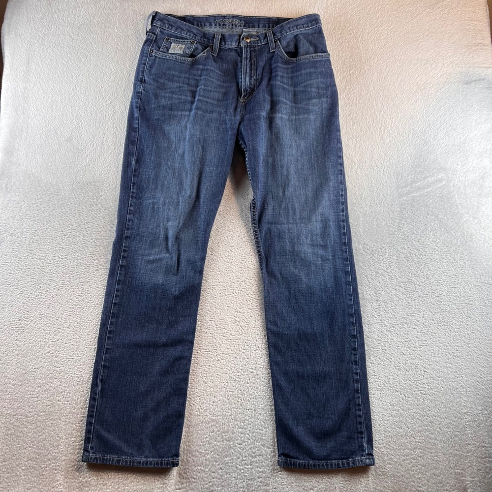 Cinch Ian Slim Fit Jeans Mens 34x32 (34x30) Blue MB98034007 Western